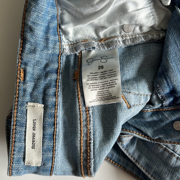 Jessica Simpson Low Rise Forever Short Shorts Blue  Denim Jean - Picture 5 of 11